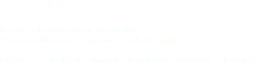 
SVETS PLÅTSLAGERI Vi svarvar och fräser i moderna CNC-maskiner.
Vi arbetar med både större serier och en-stycks-tillverkning. I vår svets- och plåtslageriavdelning utförs komplicerade arbeten i tunn- och grovplåt. 
